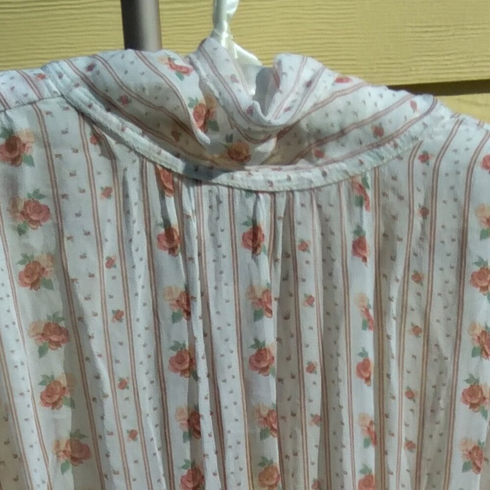 Anthropologie 'Let Me Be' NWT Floral Chiffon Flowy Romantic Mini Dress Sz XL - Picture 3 of 11